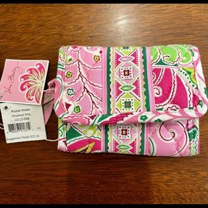 NWT Vera Bradley wallet in Pinwheel Pink. NEW! Retired.